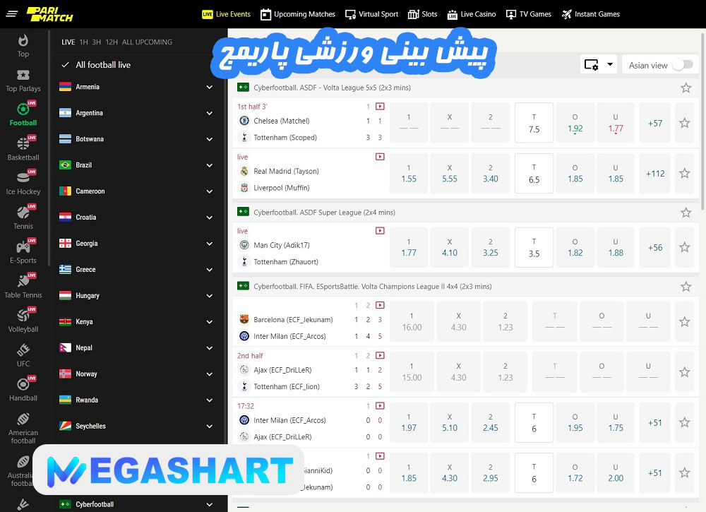 پیش بینی ورزشی پاریمج