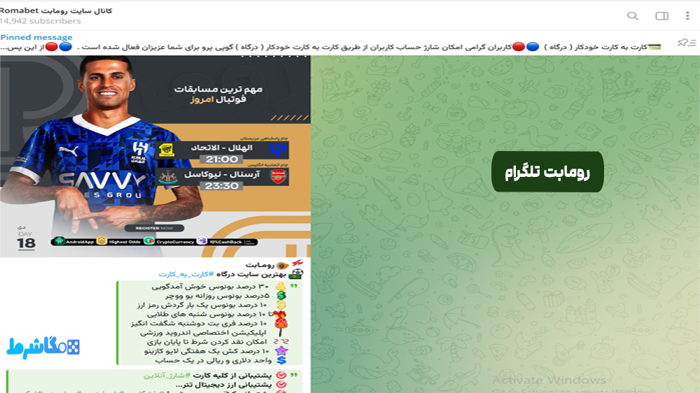رومابت تلگرام