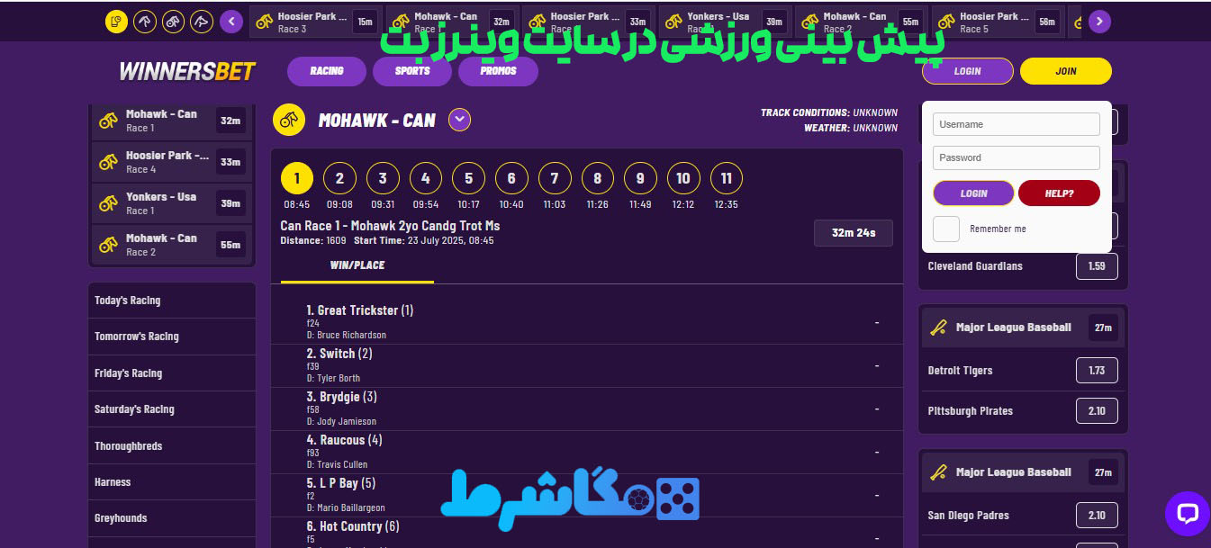 پیش بینی ورزشی در سایت وینرز بت