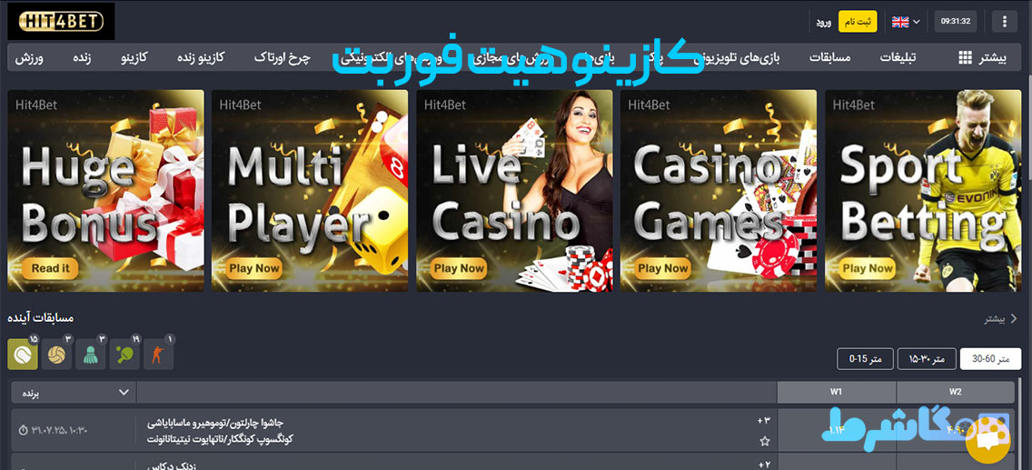 کازینو هیت فور بت
