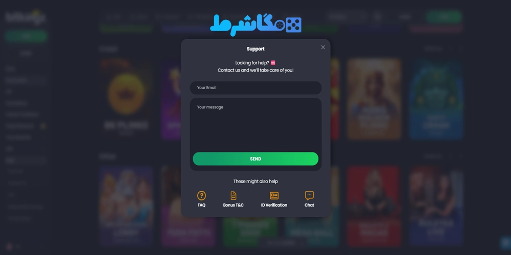 پشتیبانی سایت بیت کینگز