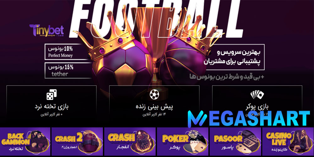 معرفی سایت تاینی بت Tinybet
