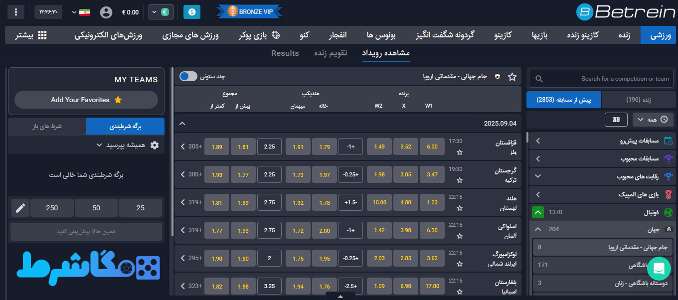 پیش بینی ورزشی سایت بترین