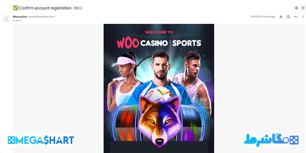 آموزش ثبت نام در وو کازینو Woo Casino